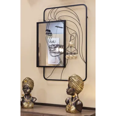 LUSTRO NA ŚCIANĘ ELEONOR 64,8X3,8X85 cm (WYMIAR LUSTRA 35X50 cm)